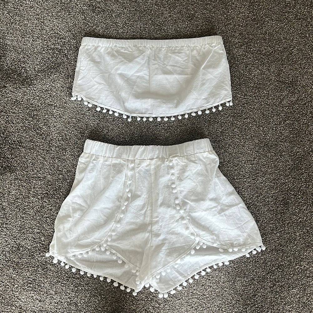 Two piece set- cover up beach pool size L
